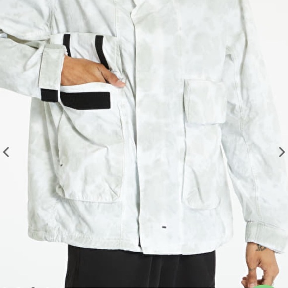 Nike Tech Pack Men's White gray watercolor Hooded sports Jacket windbreaker XL - Picture 4 of 15